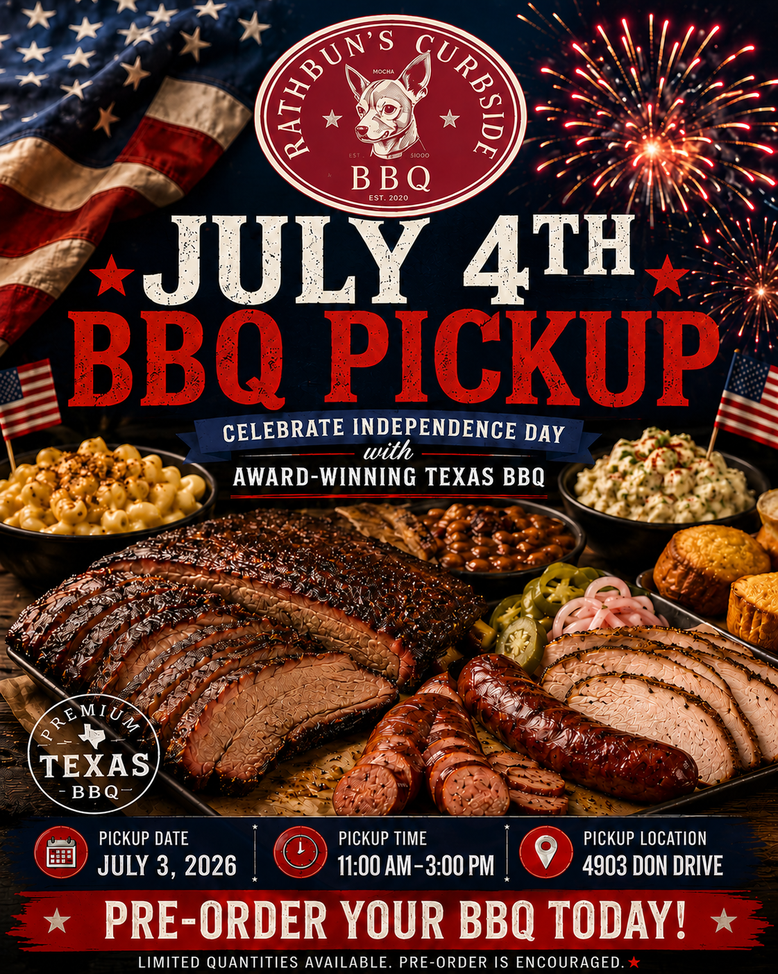 JULY 4TH BBQ PICK-UP | Rathbun's Curbside BBQ